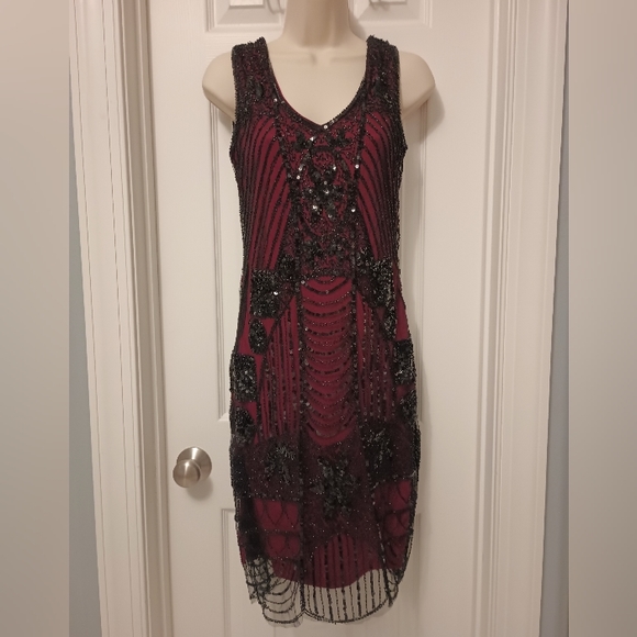 NWT 1920s Gatsby Style Flapper Sequin Dress - Picture 1 of 10